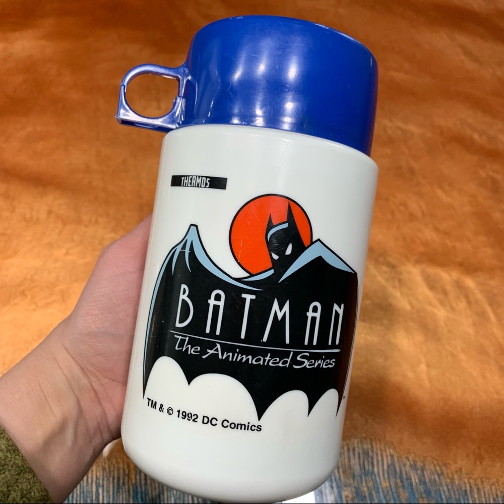 Vintage 1992 Thermos Batman the Animated Series Cup with lid